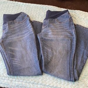 2 Indigo Blue Maternity Jeans